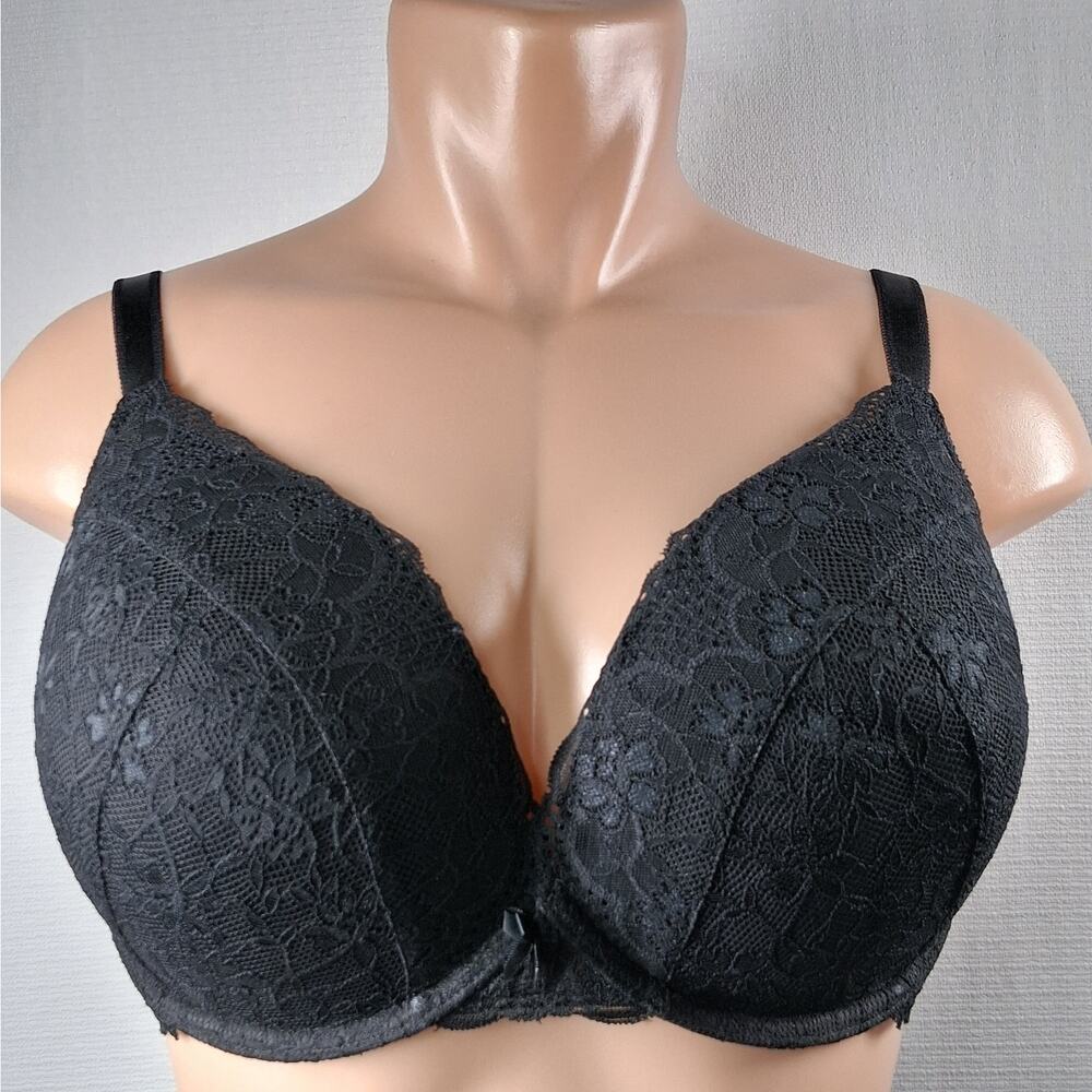 Torrid Lace Bra Women's Size 40DD Black Convertible Straps